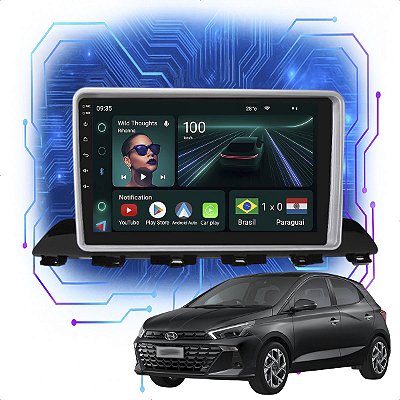 Kit Multimidia Android 4GB/64GB 9p Hb20 2020-2024 Gps + Wifi