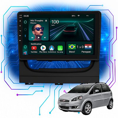 Kit Multimidia Android 4GB/64GB 9p Idea 2013-2018 Carplay + Câmera De Ré