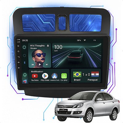 Kit Multimidia Android 4/64GB 9P J3 2013-2015 Android Auto + Câmera De Ré