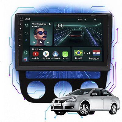 Kit Multimidia Android 4GB/64GB 10p Jetta 2006-2009 Carplay + Android Auto