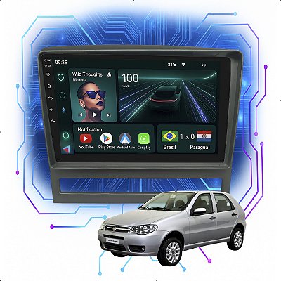 Kit Multimidia Android 4GB/64GB 9p Palio Celebration 2004-2014 Gps + Wifi