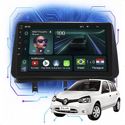 Kit Multimidia Android 4GB/64GB 9p Clio 2005-2014 Android Auto + Gps
