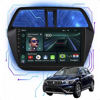 Kit Multimidia Android 4GB/64GB 9p Scross 2015-2018 Gps + Spotify