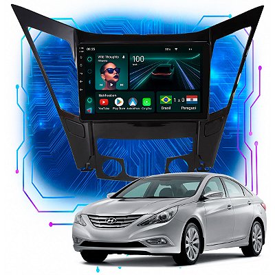 Kit Multimidia Android 4GB/64GB 9p Sonata 2011-2014 Carplay + Câmera De Ré