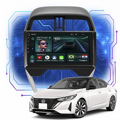 Kit Multimidia Android 4GB/64GB 9p Versa 2014-2020 Android Auto + Bluetooth