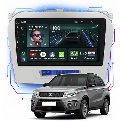 Kit Multimidia Android 4GB/64GB 9p Vitara 2016-2022 Carplay + Wifi