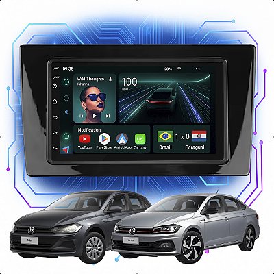 KIT MULTIMIDIA ANDROID 4/64GB 7" POLO VIRTUS 18/22 1/2 DIN