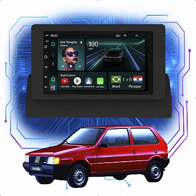 Kit Multimidia Android 4-64GB 7p Uno 95-13 Youtube + Wifi