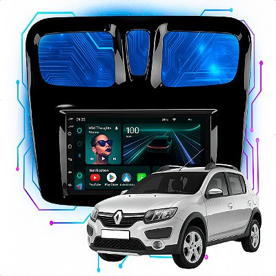 Kit Multimídia Android 4/64GB 7p Sandero 2015 a 2024