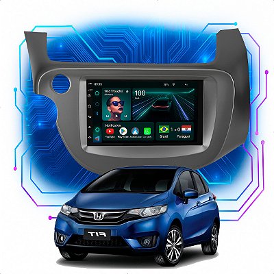 Kit Multimídia Android 4/64GB 7p Honda Fit 2009 a 2014