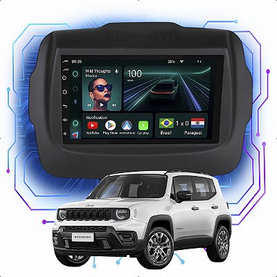 Kit Multimídia Android 4/64GB 7pol Renegade 2015 a 2024