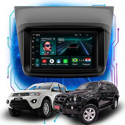 Kit Multimídia Android 4-64GB 7p Land Cruiser Prado 04 a 09 Maps + Câmera De Ré