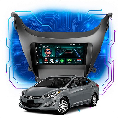 Kit Multimídia Android 4/64GB 7pol Elantra 2014 a 2016