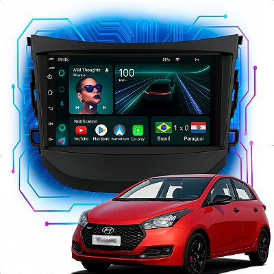 Kit Multimídia Android 4-64GB 7p Hb20 2012 a 2019 Maps + Wifi