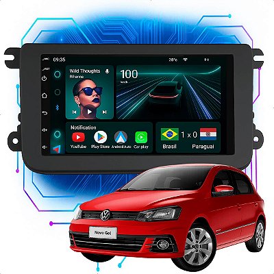 Kit Multimídia Android 4/64GB 7p Gol G7 2018 a 2021