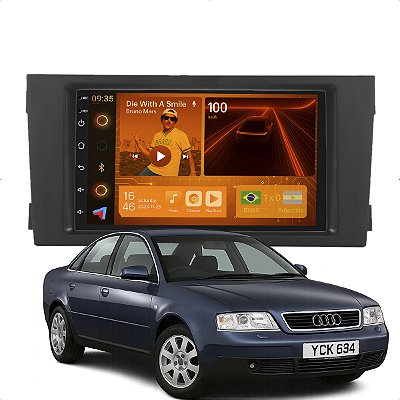 KIT MULTIMIDIA ANDROID 2/64GB 7" A6 97/04 PRETO AUDI