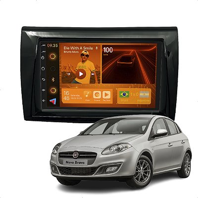 Kit Multimidia Android 2-64GB 7p Bravo 11-16 Youtube + Wifi