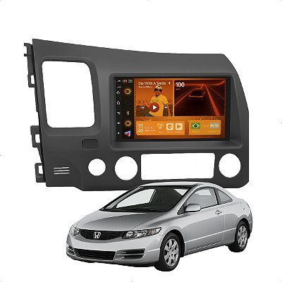 KIT MULTIMIDIA ANDROID 2/64GB 7" CIVIC 07/11 2 DIN GRAFITE J