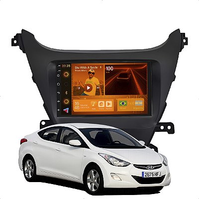 Kit Multimidia Android 2-64GB 7p Elantra 10-13 Gps + Wifi