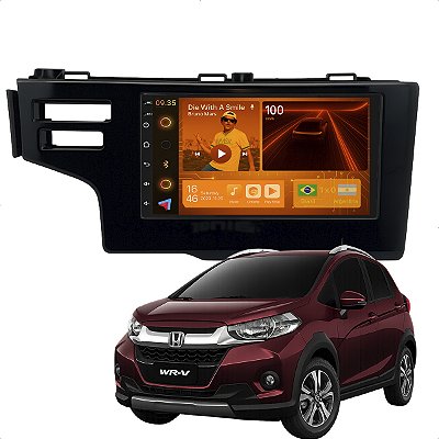 KIT MULTIMIDIA ANDROID 2/64GB 7" FIT WRV 15/21 2 DIN 2 FUROS