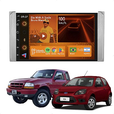 KIT MULTIMIDIA ANDROID 2/64GB 7" KA 09/11 RANGER 00/11 PRETO