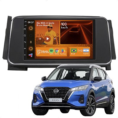 KIT MULTIMIDIA ANDROID 2/64GB 7" KICKS 16/21 PRETO SOFT JP/C