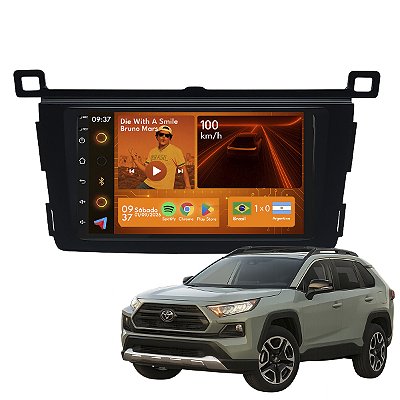KIT MULTIMIDIA ANDROID 2/64GB 7" RAV4 13/18 PRETA JP/CH TOYO