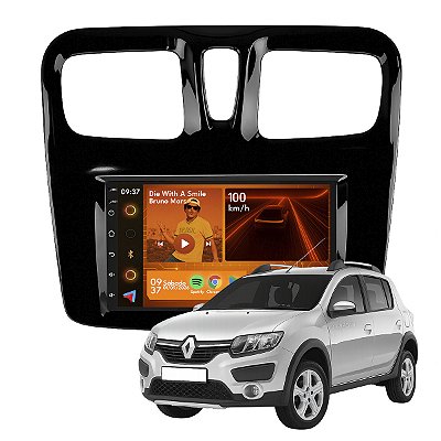 Kit Multimidia Android 2-64GB 7p Sandero 15-24 Carplay + Gps