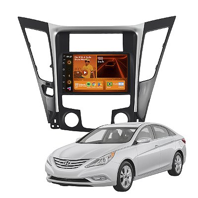 Kit Multimidia Android 2-64GB 7p Sonata 11-14 Carplay + Youtube