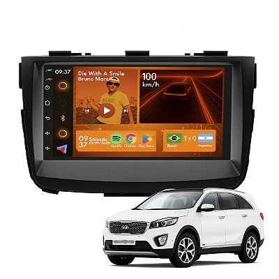 Kit Multimidia Android 7p Sorento 13-15 Carplay + Youtube 2-64GB