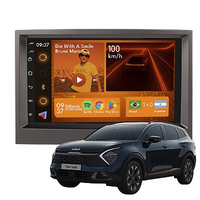 Kit Multimidia Android 2-64GB 7pol Sportage 17-22 Android Auto + Gps