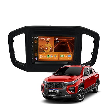 Kit Multimidia Android 2-64GB 7p Strada 21-24 Youtube + Spotify