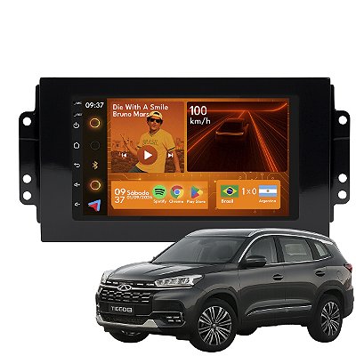 Kit Multimidia Android 2-64GB 7pol Tiggo 2 18-22 Youtube + Wifi