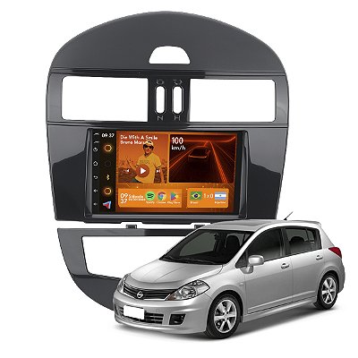 Kit Multimidia Android 2-64GB 7p Tiida 08-13 Carplay + Gps