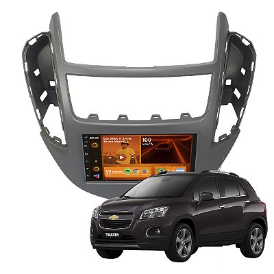 Kit Multimidia Android 2-64GB 7pol Tracker 13-16 Android Auto + Câmera De Ré