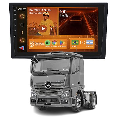 Kit Multimídia Android 2GB+64GB 9p Actross 2021 a 2023 Wi-Fi