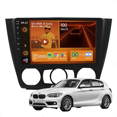 Kit Multimídia Android 2GB/64GB 9p Bmw Serie 1 2008 a 2012