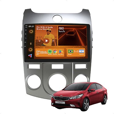 Kit Multimídia Android 2GB-64GB 9p Cerato 2009 a 2013 Gps + Maps