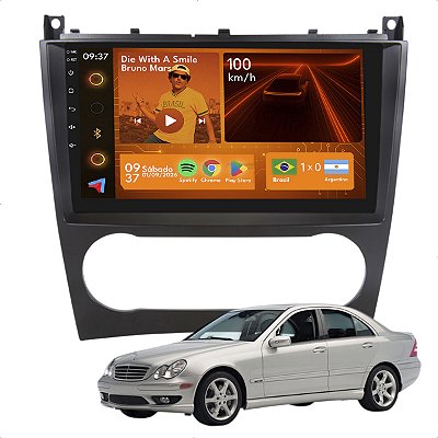Kit Multimidia Android 2+64gb 9p Classe C 05-07 Carplay