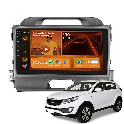 Kit Multimídia Android 9p Sportage 2006-2010 2GB+64GB Camera