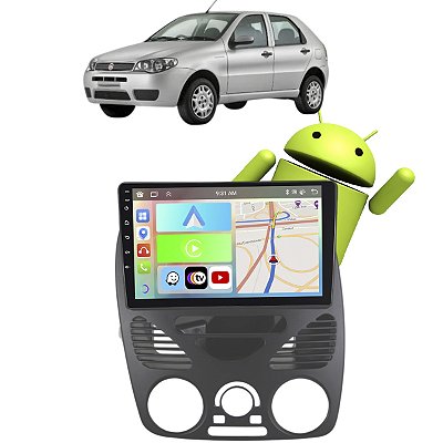 Kit Multimídia Android 9pol Palio 2001-2013 2GB+32GB Carplay