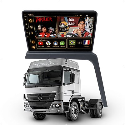 Kit Multimidia Android Octa-Core 6+128GB 9pol Atego Axor 2007-2022