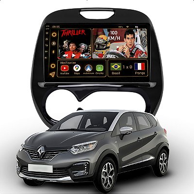 Kit Multimidia Android Octa-Core 6+128GB 9pol Captur 2017-2024 Gps