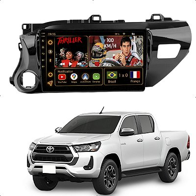 Kit Multimidia Android Octa-Core 6+128GB 9p Hilux 16-25 Wifi