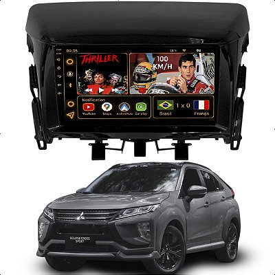 Kit Multimidia Android Octa-Core 6GB 128GB 9p Eclipse Cross 2017-2022