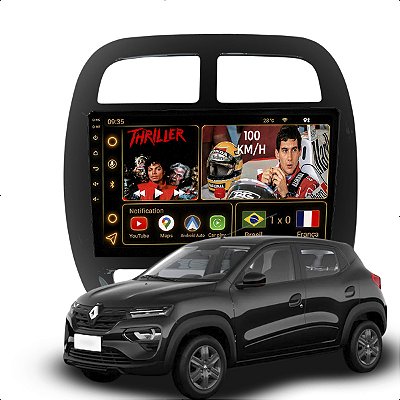 Kit Multimidia Android Octa-Core 6+128GB 9p Kwid 22-25 Gps