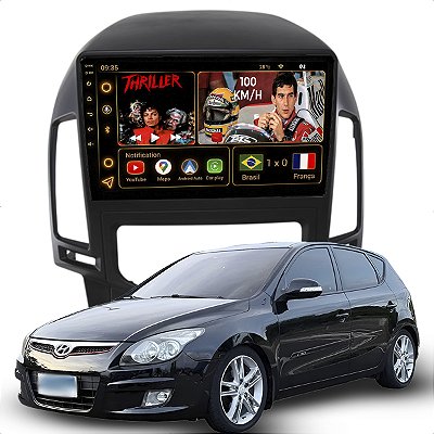 Kit Multimidia Android Octacore 6GB 128GB 9pol I30 2009 a 2012 Carplay Gps