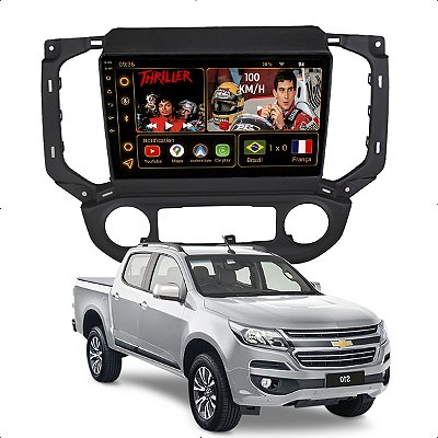 Kit Multimidia Android Octa-Core 6GB 128GB 9p Chevrolet S10 2017-2021 Gps