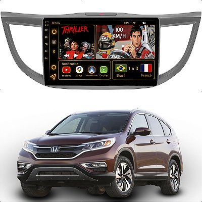 Kit Multimidia Android Octa-core 6GB 128GB 9p Honda Crv 2012-2016