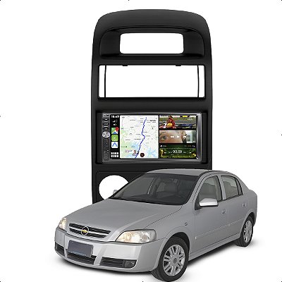 Kit Multimidia Mp5 Dvd Botão 7p Astra 98-12 Espelhamento